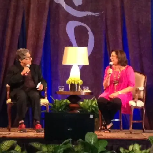 Arielle and Deepak Chopra